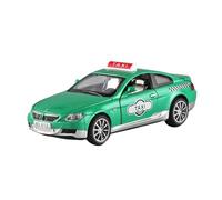 YRXIAO Coche De Aleación Estática 1 32 Modelo De Coche para BMW M6 Taxi Coche De Fundición A Presión Modelo De Metal Simulación Sonido Y Luz Pull Back Exquisita Artesanía Decoración(Verde)