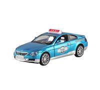 YRXIAO Coche De Aleación Estática 1 32 Modelo De Coche para BMW M6 Taxi Coche De Fundición A Presión Modelo De Metal Simulación Sonido Y Luz Pull Back Exquisita Artesanía Decoración(Azul)
