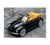 YRXIAO Coche De Aleación Estática Adornos De Aleación Fundida para Volkswagen Beetle 1300 Cabriolet 1973 Color Negro para Coche Convertible Exquisita Artesanía Decoración