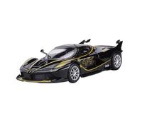 YRXIAO Coche Deportivo Ferrari Fxxk Negro A Escala 1:64 Modelo Aleación Adorno Estático para Exhibición Colección Juguetes