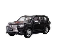 YRXIAO Colección De Adornos Metálicos Estáticos para Lexus LX600 SUV Modelo De Coche De Aleación Color Blanco 1 64(Black)