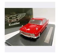 YRXIAO Exhibición Estática Resina 1:43 para El Sunbeam Alpine Fastback 1970 Modelo Coche Clásico Rojo Recuerdo para Adultos Exquisita Artesanía Decoración