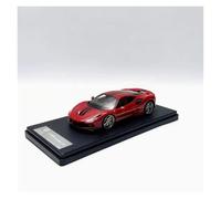 YRXIAO Ferrari F8 Tributo Modelo De Resina Coche Clásico Recuerdo para Adultos Exhibición Estática Colección 1/43 Exquisita Artesanía Decoración(Red)