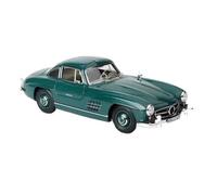 YRXIAO Juguete De Colección con Adornos Escala 1:18 para Benz 300SL 1957 Puerta De ala De Gaviota Sedán De Aleación