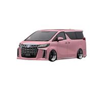 YRXIAO Modelo A Escala 1:18 Modificado del Monovolumen Alphard (H30W) Coche Niñera Rosa De Resina(Pink)