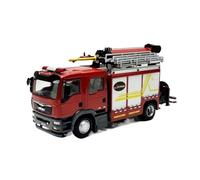 YRXIAO Modelo A Escala 1/43 De Vehículo Bomberos Rojo Aleación para Exhibición Estática Decorativo O Coleccionable