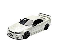 YRXIAO Modelo A Escala 1:64 del GT-R R34 Skyline De Resina para Colección Decoración del Hogar Recuerdos(White)