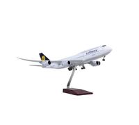 YRXIAO Modelo De Avión B747 De Lufthansa Escala 1:150 47 Cm De Resina Fundida A Presión con Luces LED Y Rueda Aficionados Militares(No Light)