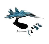 YRXIAO Modelo De Avión Juguete Colección Escala 1/100 para El Cazabombardero Ruso Sukhoi Cy-34 SU-34 Fullback Aficionados Militares