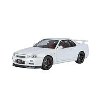 YRXIAO Nissan Skyline GTR R34 - Coche De Juguete Aleación Modificado Escala 1/18 con Sonido Y Luz(Style 7)