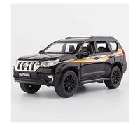 YRXIAO para Prado 1 32 Simulación Diecast Aleación SUV Modelo De Coche Luz Sonido Juguetes Tracción Vehículo Regalos Niños(Negro)
