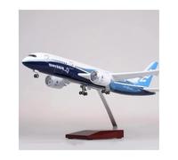 YRXIAO Prototipo De Avión De Resina B787 Dreamliner Escala 1/130 43 Cm Coleccionable Aficionados Militares(with Light)