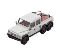 YRXIAO Resina 1:43 para Land Rover Defender 6x6 Pickup Flying Huntsman Pickup Truck Modelo A Escalacolor Blanco