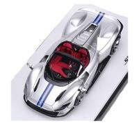 YRXIAO Resina 1:64 para Ferrari SP3 Daytona Modelo De Coche Colección Adorno De Modelo De Coche Verde(Silver 2)