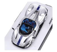 YRXIAO Resina 1:64 para Ferrari SP3 Daytona Modelo De Coche Colección Adorno De Modelo De Coche Verde(Silver 1)