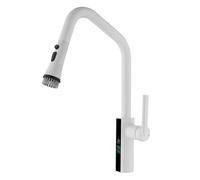 YRYRHX Grifo de Cocina con Manguera extraíble, grifos de Cocina LED de 3 Modos, Grifo Mezclador para Lavabo con rociador extraíble, Grifo Household faucets