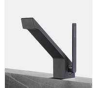 YRYRHX Grifo Mezclador para Lavabo en Cascada, grifos de baño Negros, Mezclador Monomando para Lavabo, grifos mezcladores para Lavabo Monomando para baño, 1 Orificio Household faucets