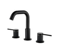 YRYRHX Grifos de baño Mezclador Grifo de baño de Doble manija, Grifo Mezclador de Lavabo Ajustable Giratorio 360 Grifos de Lavabo Negros Household faucets