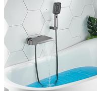 YRYRHX Grifos Monomando para Ducha Mezclador de Cascada de Pared Grifos para baño Mezclador de baño Grifo Monomando para Ducha de Mano Gris Household faucets