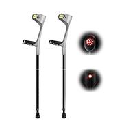 YRYRYW 1 par de muletas de antebrazo, muletas para Adultos, Agarre cómodo, muletas para Caminar, pies de Goma Antideslizantes Resistentes, Ayuda de Movilidad para Ancianos, Personas Mayores y