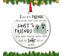 YRYRYW Adornos de Amigos para Mujeres, Recuerdo Redondo de Navidad, decoración Colgante de Amigos | para Mujeres niñas Hermanas compañeras de Trabajo árbol genealógico Pared Puerta Ventana Fiesta