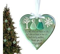 YRYRYW Adornos para árbol de Navidad de la Amistad, Colgante Decorativo en Forma de corazón, Colgante de Recuerdo de Amigo, para colega, Mujer, Bolso para el hogar, Espejo retrovisor del Coche,