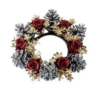 YRYRYW Anillos para Velas navideñas: Hermosas Coronas navideñas, centros de Mesa navideños, Coronas de Velas Reutilizables, candelabro, Corona navideña para Chimenea, Estante de Escritorio Household