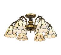 YRYRYW Cámara de araña de Arte Creativo cálido, araña Pastoral Country, Estudio de Comedor de Dormitorio de Sala de Estar, e27 European Pastoral Mediterranean Lampronze 6 Head Household faucets