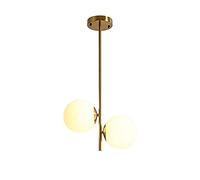 YRYRYW Creative Iron Art Glass Magic Bean Chandelier,E27 Nordic Retro Living Room Chandelier,For Window Dining Living Room Bedroom-Gold. 32 * 45cm Household faucets