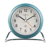 YRYRYW Despertadores Reloj Despertador Redondo de Estilo Europeo, Barrido silencioso, Reloj con luz de Segunda Noche, Reloj Personalizado para decoración de mesita de Noche para dormitorios, Sala de