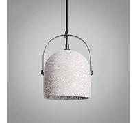 YRYRYW E27 American Country Style Personality Chandeliers,Dining Room Bedroom Bedside Aisle Stairs Café,Creative Retro Rough Cement Chandeliers-Sand White 16 * 23cm Household faucets