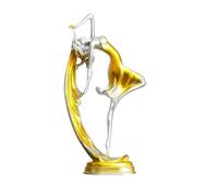 YRYRYW Escultura Fengshui Adornos artesanales de Arte Creativo, decoración Minimalista para el hogar, esculturas de Resina, 17 * 7,5 32,5 cm Household faucets