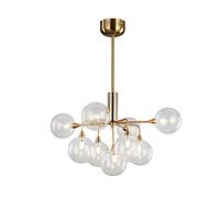 YRYRYW Estudio de Comedor de Dormitorio, candelabros nórdicos G4, candelabros de Vidrio conciso posmodernos, Luces de Sala de Estar. 9 Cabeza Household faucets