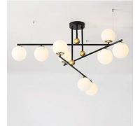 YRYRYW Estudio en el hogar del Comedor del Dormitorio de la Sala de Estar, E27 Nordic Creative Magic Chandeliers, Fashion Personality Art Rames Moléculas Candeliers Milky White 120 * 65cm Household