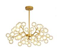 YRYRYW G4 Globo de Vidrio Ajustable Durante Las Luces lámparas de lámpara de Sputnik para Sala de Estar Dormitorio de Comedor, Lujosa lámpara de luciérnaga Dorado. 45 Cabeza Household faucets