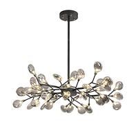 YRYRYW G4 Light Fuente Branch Firefly Altura de Altura Ajustable Luz de Techo para el Comedor Baño Dormitorio de la Sala de Estar de la Sala de Estar del baño y Humo 45 Cabeza Household faucets