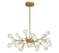 YRYRYW G4 Sputnik Firefly Candelier, Durante la Rama de luz Altura Ajustable de Techo de Techo lámpara de Vidrio molécula de lámpara de lámpara Gris para guarnición y lámpara de Vidrio de Lollipop 30