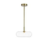 YRYRYW G9 Nordic Creative Handmade Glass Capsule Art Chandelier,Home Living Room Dining Room Bedroom,Postmodern Light Luxury Designer Chandelier-Gold Clear Glass 1 Head Household faucets