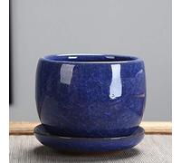 YRYRYW Ice-Crack Ceramic Flower Pots Juicy Plants Small Bonsai Cacuts Pot Home Garden Decor Succulent Plant Pots Flowing Glaze Succulent Plant Pot for Home Garden Office Decoration Household faucets