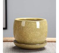 YRYRYW Ice-Crack Ceramic Flower Pots Juicy Plants Small Bonsai Cacuts Pot Home Garden Decor Succulent Plant Pots Flowing Glaze Succulent Plant Pot for Home Garden Office Decoration Household faucets