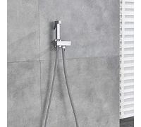 YRYRYW Kitchen Taps Brushed Nickel Bidet Sprayer Head Wall Mounted Bathroom Bidet Faucet Shower Faucet Toilet Bidet Muslim Brass Washer Tap-3 Household faucets