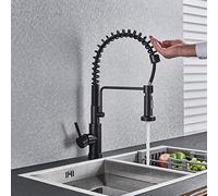 YRYRYW Kitchen Taps Faucet Matte Black Or Brushed Kitchen Sensor Faucet Hot & Cold Mixer Tap Sense Crane 2 Modes Pull out The Spout Household faucets