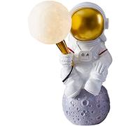 YRYRYW Lamp Astronaut Table Lamp, 3D Moon Lamp Shade Wall Light, Creative Resin Wall Lights Night Light for Room Living Room Bedroom Bedside Corridor,A Table Lamp Lamp Household faucets