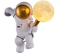 YRYRYW Lamp Astronaut Table Lamp, 3D Moon Lamp Shade Wall Light, Creative Resin Wall Lights Night Light for Room Living Room Bedroom Bedside Corridor,C Wall Lamp Lamp Household faucets