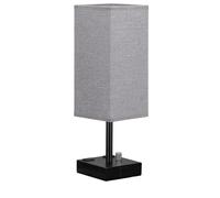 YRYRYW Lamp Bedside Table Light Creative Fabric Iron Table Lamp Suitable for Writing Desk Office Standlamp Knob -in Model Multi-Function with 2 AC Outlets Conference Room Lighting Fixture Lamp