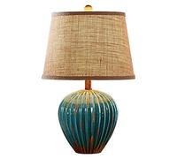 YRYRYW Lamp Ceramic Table Lamp Bedroom Bedside Small Table Lamps Desk Lights Farmhouse Vintage Ceramic Table Lamp Red Living Room Nightstand Lamps, Bedside Desk Night Lights Lamps Lamp Household