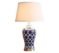 YRYRYW lamp Ceramic Table lamp Blue and White Porcelain Vase Table Lamp/Desk Lamp Chinese Traditional Ceramics Study Reading Light Living Room Bedroom Bedside Desk Nightstand Lamp Ornaments Lamps lamp