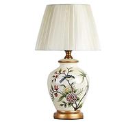 YRYRYW Lamp Ceramic Table Lamp Ceramic Table Lamp Hand-Painted Flower and Bird Glazed Desk Lamp for Bedroom Living Room Study Room Classic Bedside Desk Nightstand Lamp Lamps Lamp Household faucets