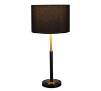 YRYRYW Lamp Ceramic Table Lamp Postmodern Light Luxury Metal Table Lamps Night Light Bedroom Living Room Decor Desk Lamp with Black Shade for Room DecoratBedside Nightstand Lamp Lamps Household