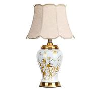 YRYRYW Lamp Ceramic Table Lamp Table Lamp/Desk Lamp Chinese Hand-Painted Gold-Plated Ceramic Bedside Lamp European Living Room Study Hotel Bedroom Nightstand Lamp Lamps Lamp Household faucets